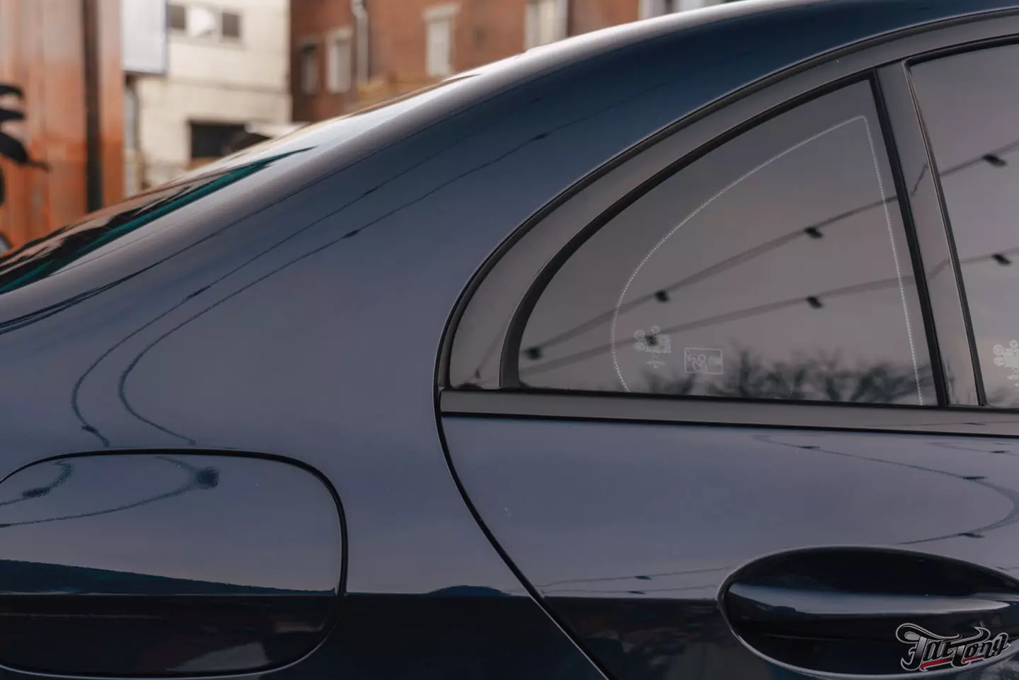 Частичный окрас и антихром для Mercedes E53
